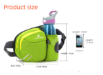 Yellow Lightweight Running Waist Pack with Stable Bottle Holder - Multi-Functional Nylon Sports Fanny Pack for Marathon, Hiking, Cycling & Climbing - Image 6