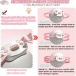 Grey 3-Level Resistance Pelvic Floor & Inner Thigh Trainer - Multi-Function Kegel Exercise Set with 25cm Yoga Ball & 3-Pair Resistance Rope - Image 3