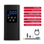 Wireless Rechargeable Tire Inflator with 4 Inflation Modes & 5 Inflatable Parts - Real-Time LCD Precision Gauge, Auto-Stop & Emergency LED Light(3-Cell) - Image 3