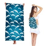 2-in-1 Integrated Quick-Dry Beach Towel Backpack(Style 1) - Foldable Microfiber Sand-Free Towel (Unfolded 75*150cm / Folded40*45cm)