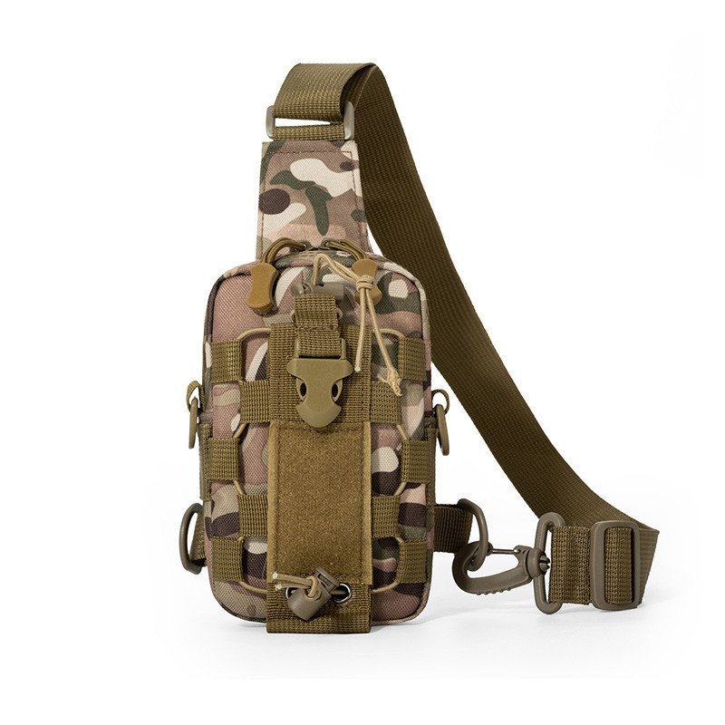 V888-ELOSUNG45605-202603031040-00 Camouflage Outdoor Tactical Water Bottle Chest Bag - High-Capacity Phone Pouch with Expansion System for Cycling Camping and Fishing - Image 1