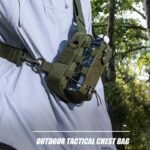Camouflage Outdoor Tactical Water Bottle Chest Bag - High-Capacity Phone Pouch with Expansion System for Cycling Camping and Fishing - Image 2