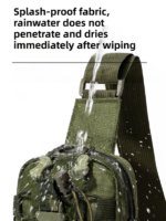 Camouflage Outdoor Tactical Water Bottle Chest Bag - High-Capacity Phone Pouch with Expansion System for Cycling Camping and Fishing - Image 5