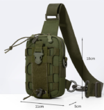 Camouflage Outdoor Tactical Water Bottle Chest Bag - High-Capacity Phone Pouch with Expansion System for Cycling Camping and Fishing - Image 7