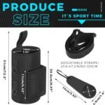 Green Magnetic Gym Water Bottle Pouch & Towel Clip with 6 High-Strength Magnets and Adjustable Strap - Fits 18oz to 40oz - Image 5