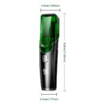 Green Beard & Hair Trimmer with Strong Vacuum Suction and Digital Display - Waterproof Rechargable Electric Clipper - Image 6