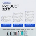 4-Tier Stackable Black Cup & Wine Organizer - Detachable Tumbler & Bottle Desktop Rack - Image 3