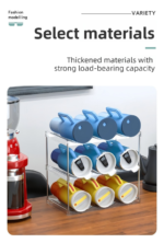4-Tier Stackable Black Cup & Wine Organizer - Detachable Tumbler & Bottle Desktop Rack - Image 5