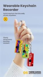 G6 Red Ultra-Mini Thumb Camera with 32GB Card, Card Reader & Adapter - HD Instant Pocket-Sized Action Cam for Students & Kids - Image 4
