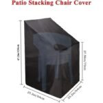 Heavy Duty Oxford Outdoor Furniture Protector Set - Waterproof & Dustproof Round Dining Table(128x71cm) and Lounge Chair Cover(64x64x70x120cm) Bundle - Image 5