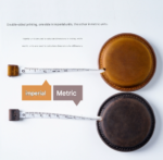 Coffee Handmade Crazy Horse Leather Retractable Tape Measure Keychain Dual Sided Scale 150cm/60" Mini Pocket Ruler for Sewing & Body Measuring - Image 4