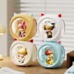 Blue Cute Magnetic Display Case - Dustproof 'Space Capsule' Box for Figures & Collectibles - Image 2