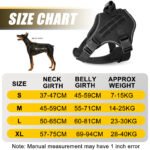 XL Black Professional Tactical No-Pull Dog Harness | Reflective Breathable Mesh Vest | Heavy Duty Training Gear with Control Handle - Image 2