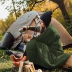 Military Green Compact Lightweight Quilted Blanket - Soft, Warm, and Portable for Outdoor Adventures - Image 5