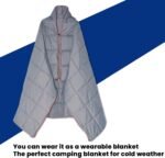 Military Green Compact Lightweight Quilted Blanket - Soft, Warm, and Portable for Outdoor Adventures - Image 7