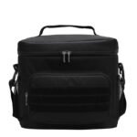 Black Tactical Insulated Camouflage Lunch Bag | Large Capacity Waterproof Oxford Cooler | Portable Thermal Meal Prep Tote for Work and Outdoor