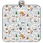 Maze Adventure Thick Waterproof Foldable Picnic Mat - 150x200cm for Camping & Beach