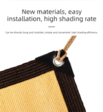 Beige Shade Net â€“ Outdoor Sunshade and Heat-Insulating Net for Courtyard, Reinforced with Hemming and Grommets(4*5M) - Image 2