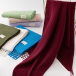 Purple Autumn & Winter Korean-Style Women's Cashmere-Like Scarf â€“ Solid Color, Warm, Versatile Wrap - Image 2
