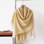 Purple Autumn & Winter Korean-Style Women's Cashmere-Like Scarf â€“ Solid Color, Warm, Versatile Wrap - Image 4