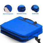 Blue Portable Foldable Outdoor Seat - Multi-Functional Stadium & Boat Chair with Carry Handle - Image 4