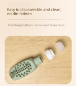 Combination B Travel silicone refillable water bottle set â€“ multi-functional soft-press dispenser with brush and storage bag (4-pack) - Image 5