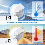 10 Pcs White Heavy-Duty Suction Cup Mount for Starlink Mini - All-Weather Car, RV & Boat Bracket - Image 5