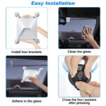 10 Pcs White Heavy-Duty Suction Cup Mount for Starlink Mini - All-Weather Car, RV & Boat Bracket - Image 6