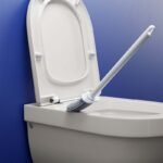 2 Pcs (Black + White) Wall-Mountable Toilet Brush Set â€“ Soft-Tip 360Â° Cleaning System - Image 2