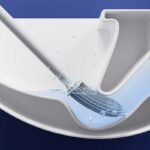 2 Pcs (Black + White) Wall-Mountable Toilet Brush Set â€“ Soft-Tip 360Â° Cleaning System - Image 3