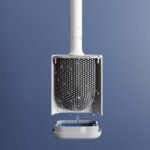 2 Pcs (Black + White) Wall-Mountable Toilet Brush Set â€“ Soft-Tip 360Â° Cleaning System - Image 4