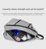 Grey Pickleball Multi-Sport Backpack â€“ Oxford Fabric, Dual-Carry, Smart-Organized - Image 2