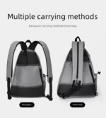 Grey Pickleball Multi-Sport Backpack â€“ Oxford Fabric, Dual-Carry, Smart-Organized - Image 5