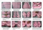 Pink EVA Glitter Bow Decoration DIY Kit - 75cm x 100cm DIY Party & Event Backdrop Bow for Valentine's Day, Christmas, Birthday, Wedding, Shop Display - Image 4