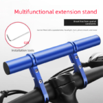Black 30cm Aluminum Bicycle Handlebar Extension Bracket â€“ Multi-Functional Mount for Bike Accessories - Image 4