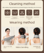 Blue Reinforced Neck Support Brace â€“ Adjustable Cervical Collar with PP Support Strips for Posture Correction and Daily Use - Image 3