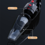 Piano lacquer black Portable Cordless Vacuum Cleaner - High-Power Lithium Battery with Strong Suction for Car and Home Use - Image 2