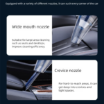 Piano lacquer black Portable Cordless Vacuum Cleaner - High-Power Lithium Battery with Strong Suction for Car and Home Use - Image 7