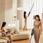 Black spray-painted model Wireless Stick Vacuum Cleaner with 14000Pa Suction, HEPA Filter & 350ml Water Tank for Wet Dry Cleaning, Ideal for Home Use - Image 11