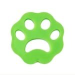 Floral green 10-Pack Reusable Silicone Cat Paw Lint Remover for Clothes and Laundry, Double-Sided Sticky Cleaner for Pet Hair and Dust â€“ Ideal for Home Use