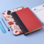 Black skull Zippered Book Sleeve with Printed Design â€“ Waterproof Protective Cover for Books, Ideal for Readers and Students with Extra Pocket & Carry Strap - Image 3
