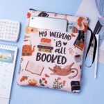 White Skeleton Zippered Book Sleeve with Printed Design â€“ Waterproof Protective Cover for Books, Ideal for Readers and Students with Extra Pocket & Carry Strap - Image 5