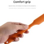 10-Pack Orange Mini Silicone Spatulas â€“ Flexible Baking Scrapers for Flour, Jam, Butter & Cake Decorating - Image 4