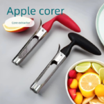 Green Set of 2 Stainless Steel Apple Corers â€“ Heavy-Duty Fruit Core Remover Tool with Comfort Grip, Easy to Use & Clean, for Apples, Pears, and Similar Fruits - Image 4
