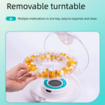 Automatic Rotating Pill Dispenser with Timer Alarm - Multi-Compartment Medication Organizer for Daily Health Management - Image 7