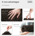 Dark green 50Ã—80 cm Extra-Thick Chenille Floor Mat for Bathrooms and Pet Use â€“ High-Density Absorbent, Non-Slip, Machine-Washable Rug for Dogs and Humans - Image 5