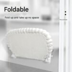 Grey Plush Cat Window Hammock with Strong Suction Cups, Faux Rabbit Fur Pet Bed for Cats and Small Dogs, Space-Saving Foldable Hanging Cat Perch for Sunbathing and Relaxation - Image 4