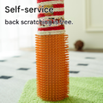 Colorful U-Shaped Cat Tree with Sisal Scratching Posts, Multi-Level Perch & Hanging Ball Toy - Compact Cat Climbing Frame for Small Spaces, Durable Fabric & Wood Construction for Kittens & Adult Cats - Image 3