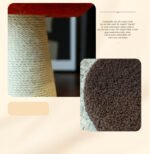 Brown Mushroom Cat Tree with Sisal Scratching Post - Large Vertical Cat Climber, Durable Scratch-Resistant Design with Hanging Toys, Stylish Home Decor for Indoor Cats(500mm*330mm) - Image 4