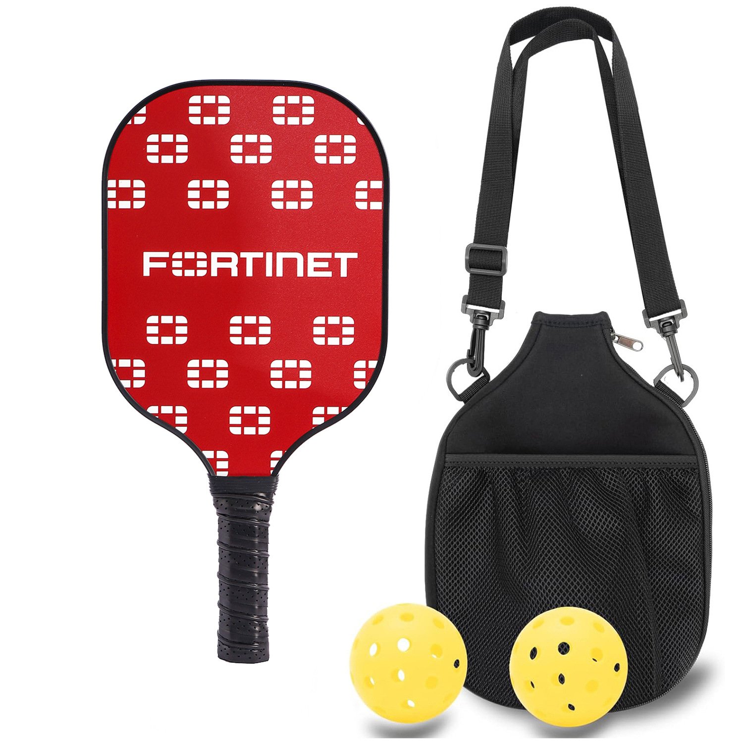 V888-ELOSUNG48703-202604131735-00 Professional Carbon Fiber Pickleball Paddle Set with Advanced Polymer Core - Includes Outdoor Balls & Portable Mesh Carry Bag(LT-605) - Image 1